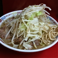 「ラーメン豚入り（ニンニク少し、野菜増し￥750）」@ラーメン二郎 ひばりヶ丘駅前店の写真
