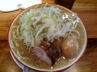 「ラーメン（750円）+味玉（100円）」@らーめん バリ男 新橋本店の写真