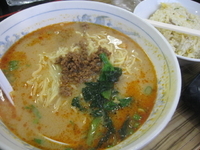 「坦々麺セット800円」@中国料理 宝龍の写真