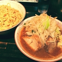 「つけめん（800円）+ニンニク」@らーめん まぜそば がっつんの写真