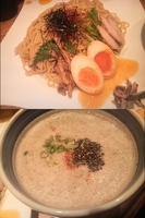 「[創作] 秋味冷つけ麺、茄子味噌雑炊」@麺や 庄のの写真