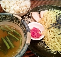 「夏季限定 塩つけ麺（サービスライス）850円」@戎の写真
