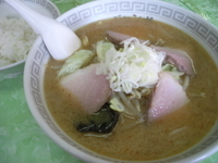 「味噌チャーシューメン （半ライス付き）」@中華 ジャンボの写真