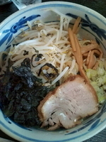 「まぜらーめん3（冷し）￥680+大盛り￥100」@ラーメン駿河の写真