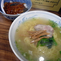 「麺セット（塩ラーメン + ミニ麻婆ナス丼） 800円」@中国料理 宝龍の写真