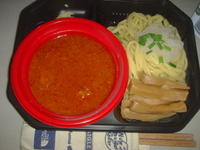 「みぞれそば（味噌味）+特製コリコリメンマ」@大つけ麺博 浜松町駅前特設会場の写真