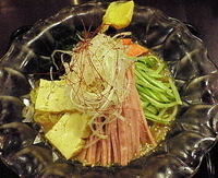 「冷しそば 800円」@博多麺房 赤のれん 西麻布本店の写真