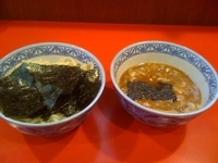 「得勢釜揚げつけめん+のり」@自家製中華そば 勢得の写真