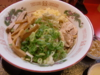 「冷やしぶっかけ鮎白湯まぜそば（大盛）1050円」@ラーメン たんろん 本店の写真