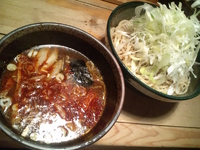 「辛つけ麺（850円）+ネギトッピング（150円）」@味噌らーめん屋 宏ちゃんの写真