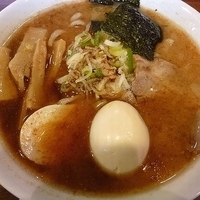 「正油ラーメン （ 味玉子トッピング）」@喝力屋の写真