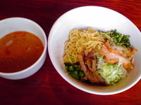 「鶏白湯のつけ麺（大盛）」@なかじゅう亭 高崎上豊岡店の写真