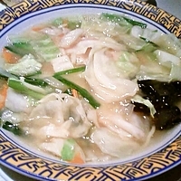 「五種野菜の塩あんかけ麺 628円」@バーミヤン 長後店の写真