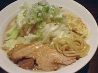 「太麺野菜盛り（700円）」@ラーメン 岩佐の写真