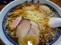 「らー麺+中盛+味玉（サービス券） 730円+100円」@魚介系醤油拉麺専科 海空土の写真