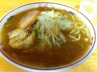「ラーメン並 ニンニク少なめ、カラメ」@自家製太麺 ドカ盛 マッチョ 近大前通り本店の写真