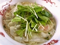 「らーめん真太 福の塩そば 豚しゃぶ海老ワンタン」@北陸ラーメン博の写真