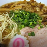 「とろりそば+鶏皮  850円」@つけめん 三三㐂の写真