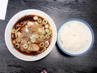 「中華そば（並） ライス」@西町大喜 中島店の写真