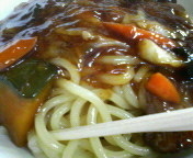 「スタミナ冷やし（大盛） 700円」@甘辛三吉の写真