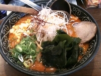 「ひき肉入りみそ辛ラーメン平打ち麺（780円）」@らーめん 味香美の写真