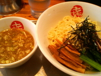 「つけそば+チャーハン小」@中華そば まるきの写真