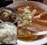 「ラーメン・もつ煮セット（麺かため）」@coconoraの写真