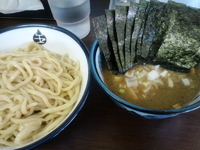 「つけ麺750円+のり100円（クーポン使用で無料）=750円」@つけめん 玉 本店の写真