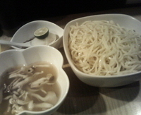 「【9月平日夜限定】秋茸と秋刀魚節仕立てのつけめん 徳島産すだちと」@菜の写真