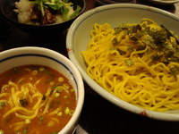 「とんこつ つけ麺+角煮ごはん」@七志 とんこつ編 上野店の写真