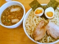 「徳つけ（特大）+チャーシューハーフ+味付玉子ハーフ」@煮干そば とみ田の写真