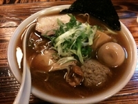 「【限定】燻し秋刀魚の汁そば 850円 +大盛り 100円 +味玉」@らーめん・つけめん いつ樹の写真