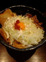 「汁なし+ネギ増し（750円+100円）」@麺や 蒼 AOIの写真