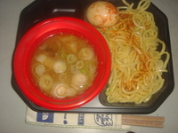 「魚香白味噌つけめん（あつもり）+ピリ辛味噌玉子」@大つけ麺博 浜松町駅前特設会場の写真