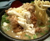 「江戸川ぬーどる（ニンニク）700円」@江戸川ヌードル 悪代官の写真