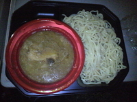 「江戸前煮干中華そば きみはん【梅香る煮干しつけめん】」@大つけ麺博 浜松町駅前特設会場の写真