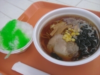 「ラーメン+かき氷」@荒川遊園 ちびっこ売店の写真