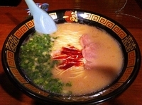 「天然とんこつラーメン」@一蘭 道頓堀店本館の写真