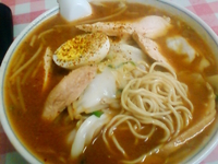 「ミソタンメン+鶏チャーシュー（650円+100円）」@たまや食堂の写真