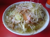 「ラーメン（麺少なめ、にんにく、あぶら）」@ラーメン二郎 三田本店の写真