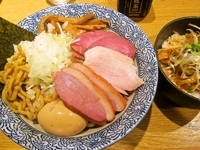 「汁なし鶏白湯そば（夜間限定）（780円）+カレーまぶし丼とろける」@麺屋 一燈の写真