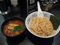 「赤カレーつけめん」@大勝軒 まるいち 新宿店の写真