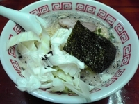 「ラーメン大盛 キャベツ増し+替玉×2」@麺龍の写真