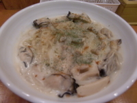 「牡蠣のクリームソースぶっかけ300g（900円）（シメごはんつき」@らーめん つけ麺 大前田の写真