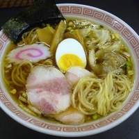 「ラーメン 650円+スーパーワンタン（2個） 150円」@ラーメン大至の写真