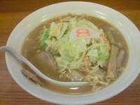 「野菜らーめん(醤油)567円+大盛189円」@8番らーめん 飯田インター店の写真