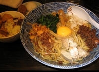 「肉味噌まぜそば大盛780円+チヤーシュー飯150円」@つけ麺 弐☆゛屋の写真