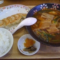 「スタミナラーメンセット（￥800）」@餃子の王将 関大前店の写真