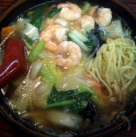 「エビラーメン（麺硬め）￥600」@ラーメンハウス蘭蘭の写真