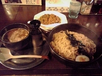 「つけ麺 大盛（あつもり）+黒炒飯」@夜鳴き軒の写真